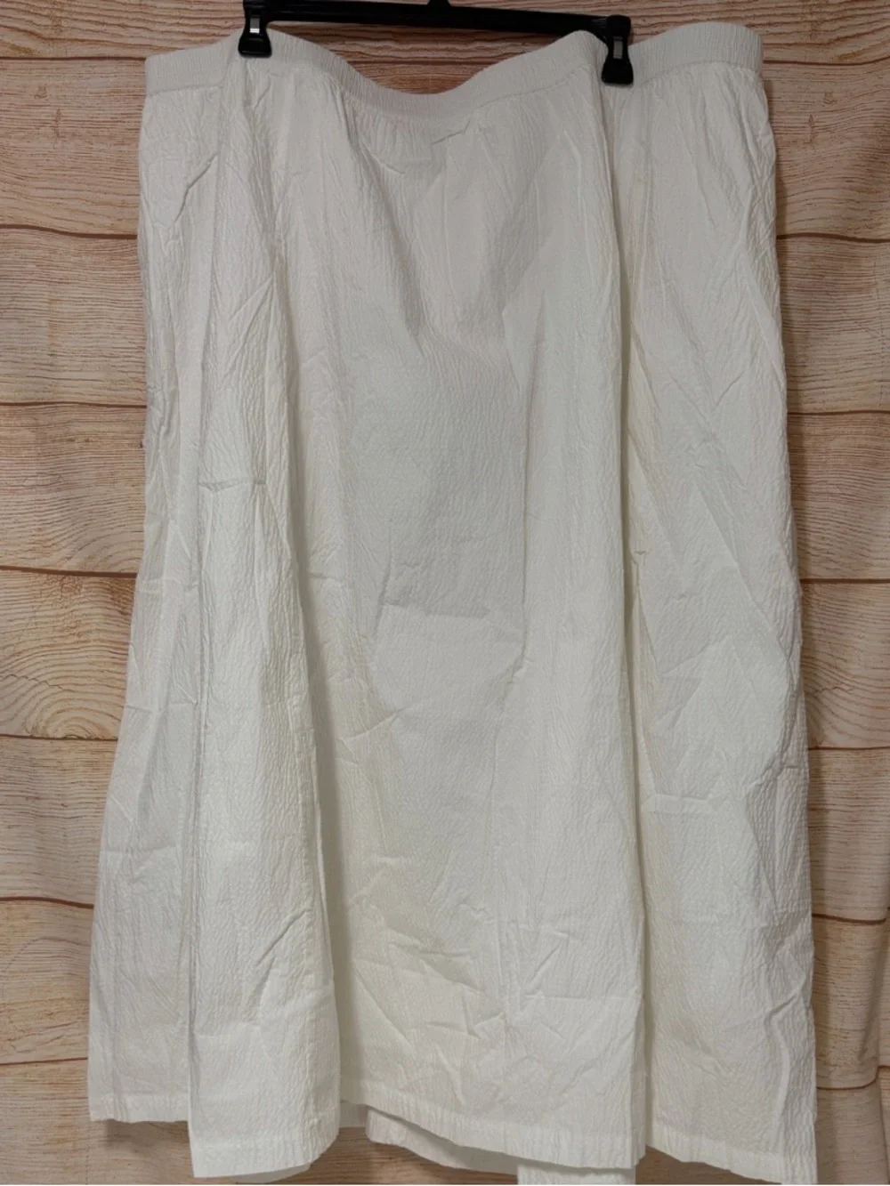 A New Day White‎ Maxi Textured Skirt Size 4X